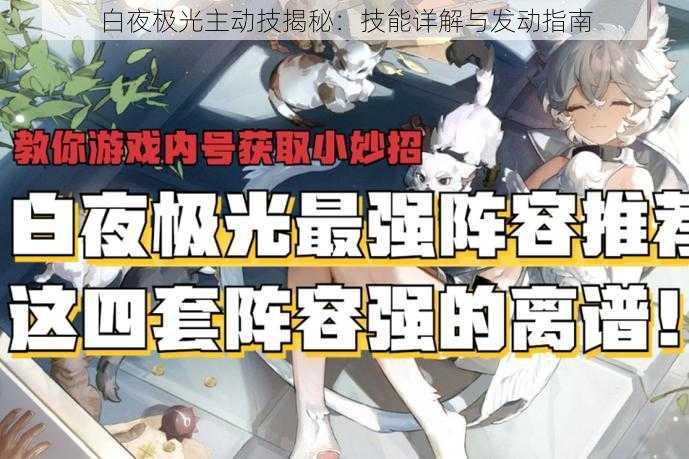 白夜极光主动技揭秘:技能详解与发动指南