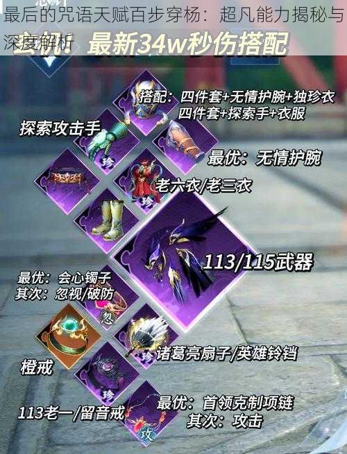 最后的咒语天赋百步穿杨:超凡能力揭秘与深度解析
