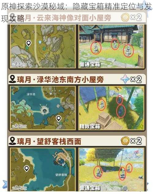 原神探索沙漠秘域:隐藏宝箱精准定位与发现攻略